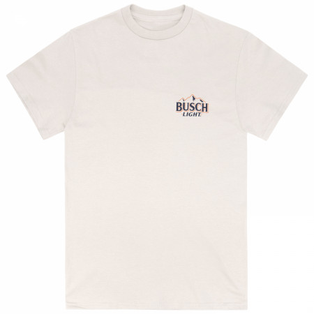Busch Light Hunting Can Evolution Natural Front & Back Print T-Shirt