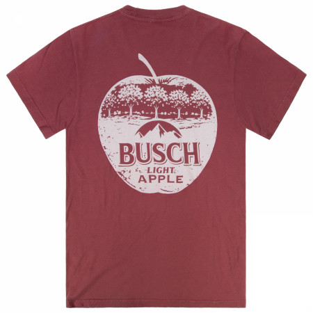 Busch Light Vintage Apple Brick Red Front & Back Print T-Shirt
