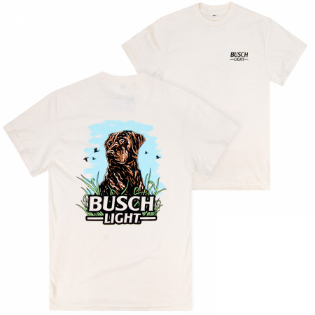 Busch Light Wildlife Good Dog Front & Back Print T-Shirt