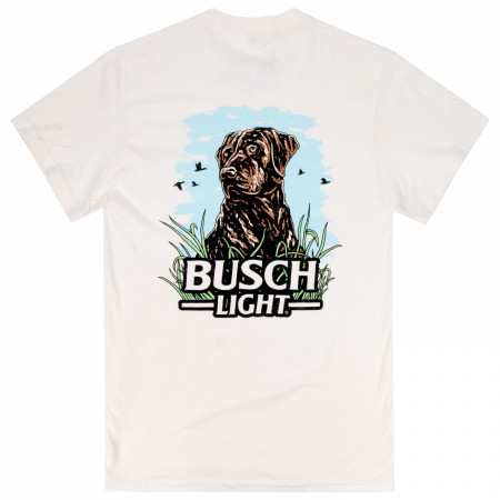 Busch Light Wildlife Good Dog Front & Back Print T-Shirt