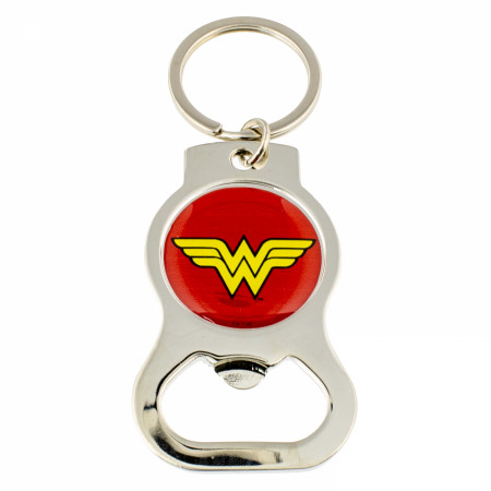 Wonder Woman Logo Bottle Opener Keychain