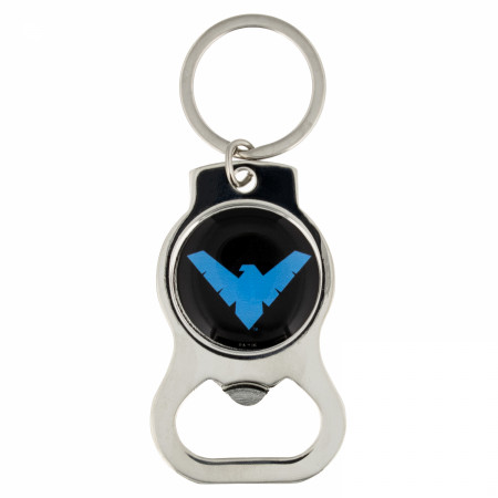 Nightwing Logo Bottle Opener Keychain