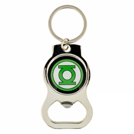 Green Lantern Logo Bottle Opener Keychain