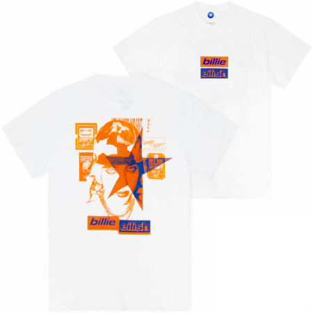 Billie Eyelish Tickets Soft Front and Back Print T-Shirt