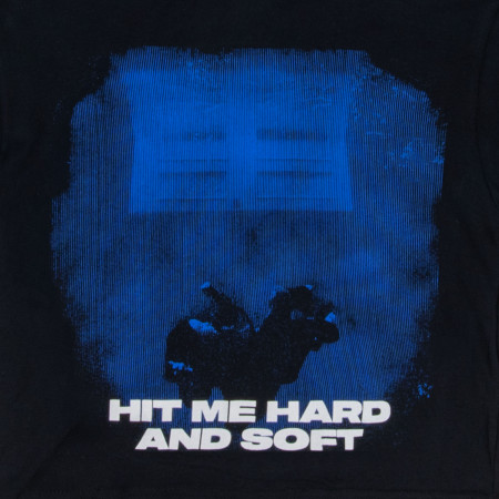 Billie Eilish Hit Me Hard and Soft Blue Lines Ladies Crop Top
