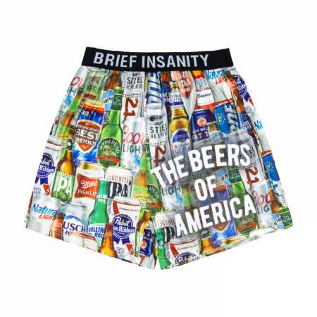 The Beers of America All Over Print Boxers