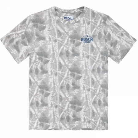 Busch Light American Rodeo Camo Front and Back Print T-Shirt