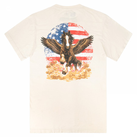 Budweiser Clydesdale Super Bowl Ad Premium Mineral Wash Front & Back Print T-Shirt