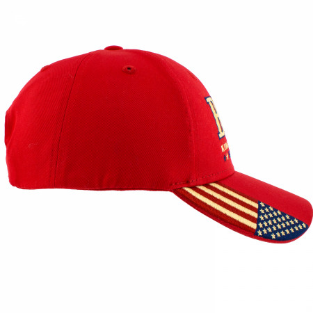 Budweiser Bud and The American Flag Red Colorway Adjustable Hat