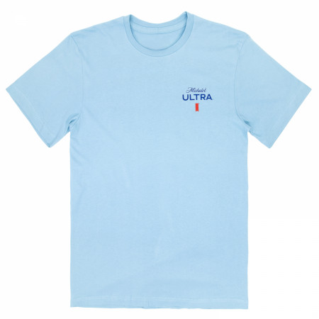 Michelob Ultra Green Fields Golfing Blue Colorway Front & Back T-Shirt