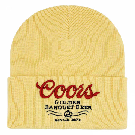Coors Golden Banquet Beer Extended Crown Cuffed Beanie