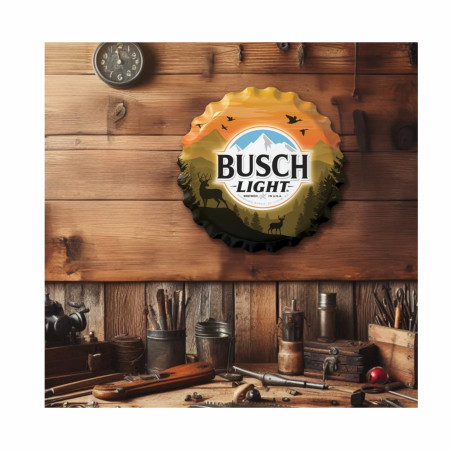 Busch Light 18' Deer and Bird Hunting Tin Sign