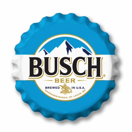 Busch Light 18' Classic Bottle Cap Tin Sign