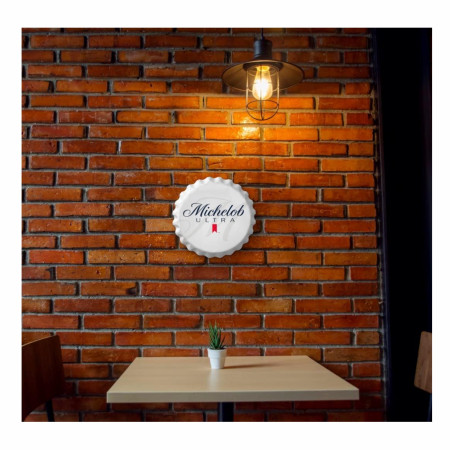 Michelob Ultra 18' Bottle Cap Tin Sign
