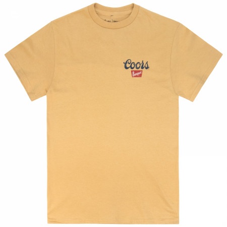 Coors Banquet Bull Skull Orange Colorway Front & Back Print Premium T-Shirt