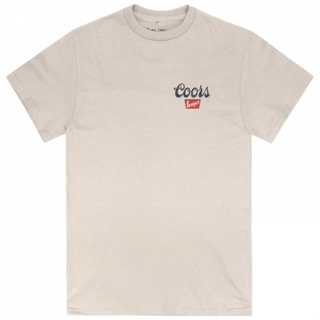 Coors Banquet Bull Skull Tan Colorway Front & Back Print Premium T-Shirt