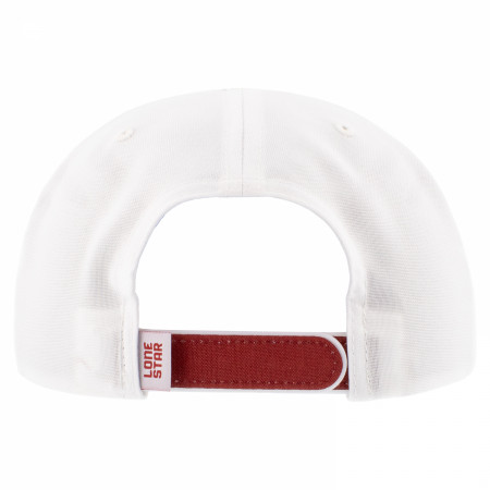 Lone Star Beer Red and White Embroidered Logo Adjustable Hat