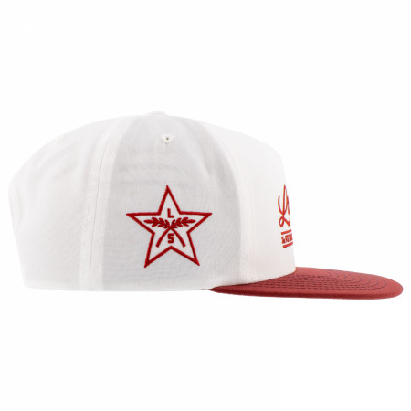 Lone Star Beer Red and White Embroidered Logo Adjustable Hat