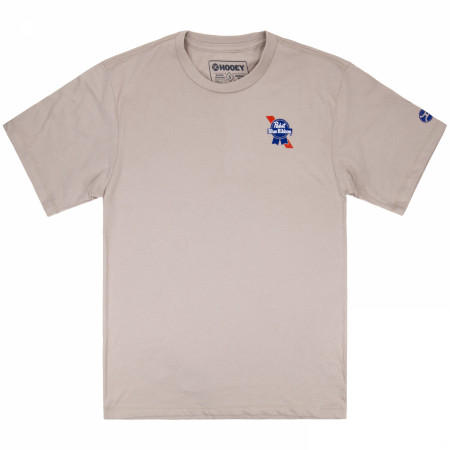 Pabst Blue Ribbon Ride For The Ribbon Front and Back Print T-Shirt