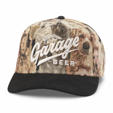 Garage Beer Logo Canine Camo Jacquard  Adjustable Hat