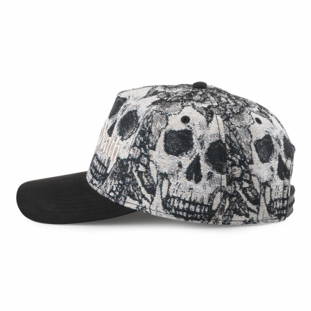 Liquid Death Monochrome Skulls Jacquard Adjustable Hat