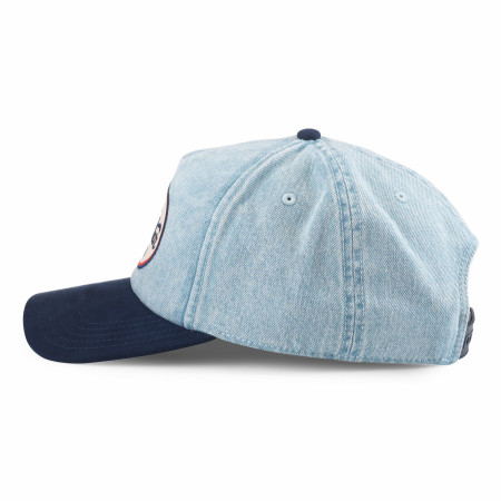 Lone Star Beer Embroidered Patch Denim Adjustable Hat