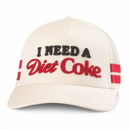 Coca-Cola -  I Need a Diet Coke Knit Text Adjustable Trucker Hat