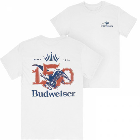 Budweiser 150 Years White Premium T-Shirt by Junk Food