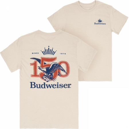 Budweiser 150 Years Tan Premium T-Shirt by Junk Food