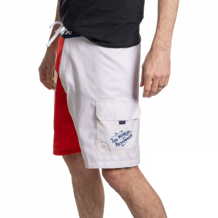 Budweiser The World Renowned Split Label Board Shorts