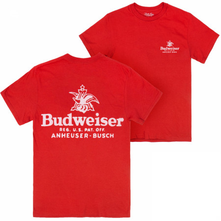 Budweiser Anheuser Busch Vintage Enzyme Washed Premium T-Shirt by Junk Food