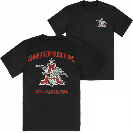 Anheuser Busch Classic Logo Enzyme Washed Premium T-Shirt by Junk Food