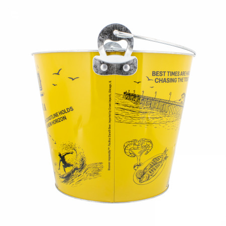 Pacifico Clara Treasure Map Galvanized Ice Bucket with Bottle Opener