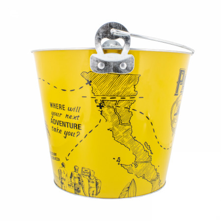 Pacifico Clara Treasure Map Galvanized Ice Bucket with Bottle Opener