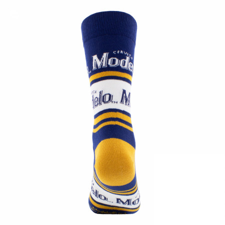 Model Especial Stripes and Bottles Crew Socks 2-Pack in Beer Can