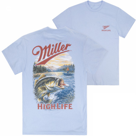Miller High Life Bass Jump Front & Back Print T-Shirt