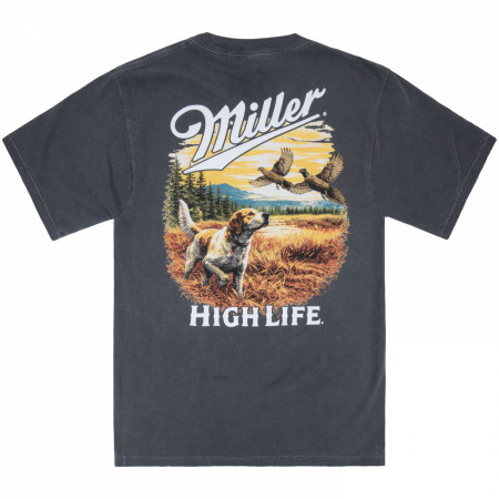 Miller High Life Pheasant Chase Front & Back Print T-Shirt