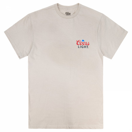 Coors Light - Red White and Coors Light Front & Back Print T-shirt