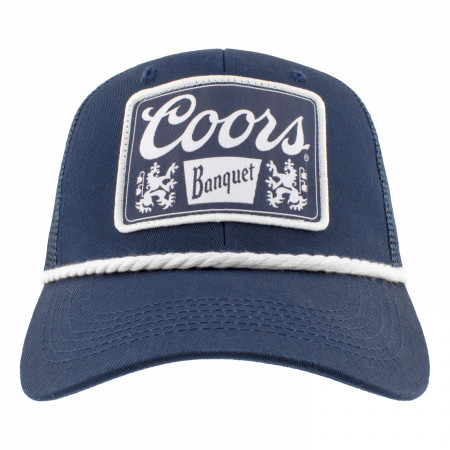 Coors Banquet Logo Patch Blue Colorway Adjustable Rope Hat