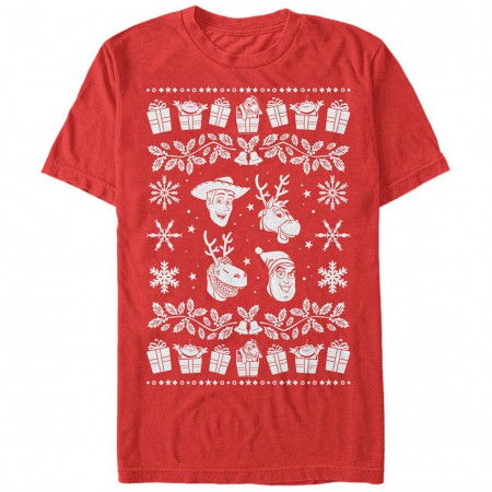 Disney Pixar Toy Story 1-3 Sweater Story Red T-Shirt