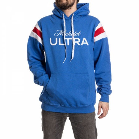 Michelob Ultra Logo Striped Pullover Hoodie
