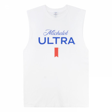 Michelob Ultra Large Logo White Colorway Sleeveless Muscle Tank