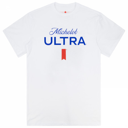 Michelob Ultra Large Logo White Colorway Wicking Rash Guard Shirt