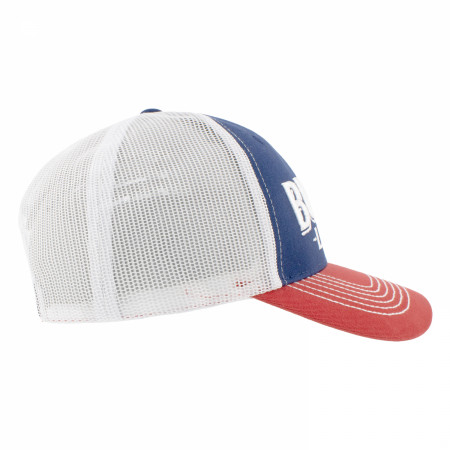 Busch Light Red White and Blue Mesh Snapback Hat
