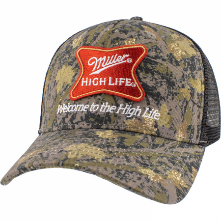 Miller High Life Hybrid Camo Trucker Hat By Junk Food