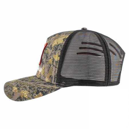 Miller High Life Hybrid Camo Trucker Hat By Junk Food