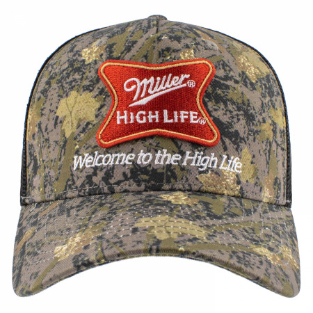 Miller High Life Hybrid Camo Trucker Hat By Junk Food