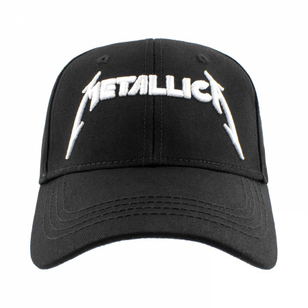 Metallica 3D Embroidered Logo Black Colorway Adjustable Hat