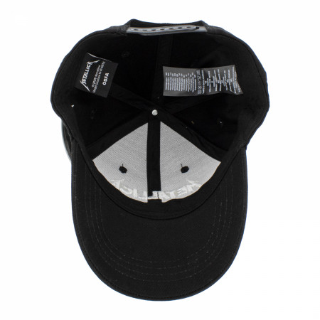 Metallica 3D Embroidered Logo Black Colorway Adjustable Hat