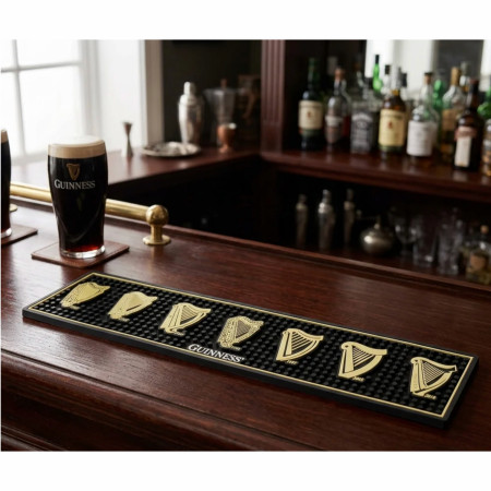 Guinness Evolution of the Harp PVC Bar Mat  19.5' x 4.72'